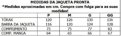 Imagem de Jaqueta Masculina Inverno - P A Gg C/ Enchimento Fibra