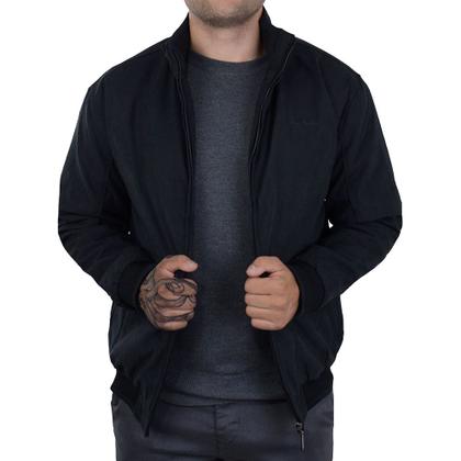 Imagem de Jaqueta Masculina Pierre Cardin Plus Size Preta - 16212G