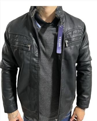 Imagem de Jaqueta Masculina Slim  Fit Preta Moderna Elegante