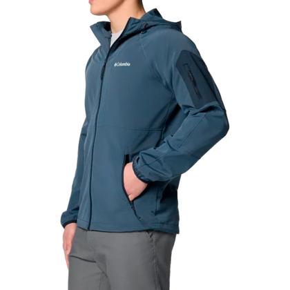 Imagem de Jaqueta Masculina Tall Heights Softshell com Capuz Azul - Columbia