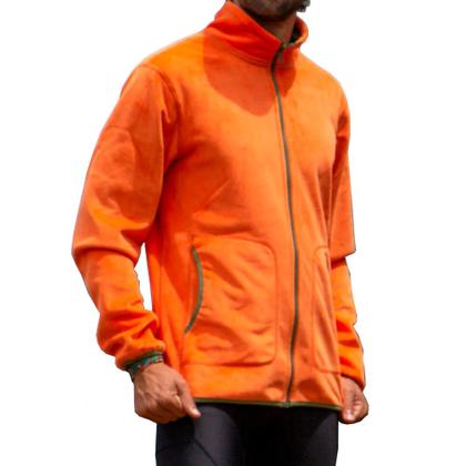 Imagem de Jaqueta Masculina Teddy Fleece Verde Laranja Dupla Face - Kailash