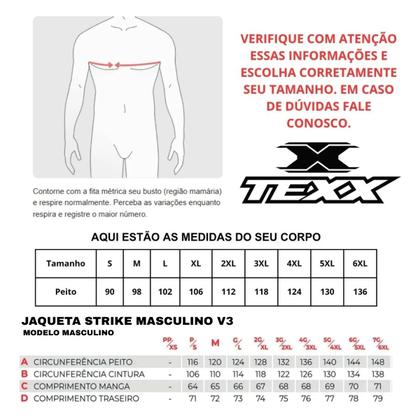 Imagem de Jaqueta Masculina Unissex Feminina Texx New Strike V3