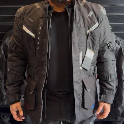 Imagem de Jaqueta Masculino Texx Nomade Impermeável Preto Azul Vermelho