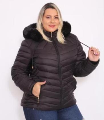Imagem de Jaqueta Metalassê Feminina Puffer Bobojaco Peluciada
