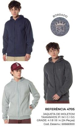 Imagem de Jaqueta Moletom CDKA Com Capuz Zíper Masculino Adulto Cores e Estampas Sortidas - Ref 4705/4707/4709/4710/4711