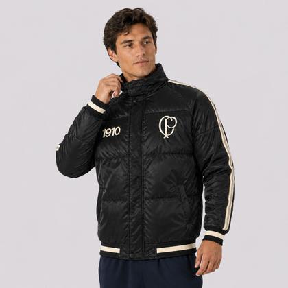 Imagem de Jaqueta Moletom Corinthians Logo Com Moletom Preta