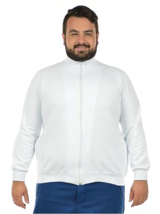 Imagem de Jaqueta moletom flanelado básica plus size masculina fenomenal