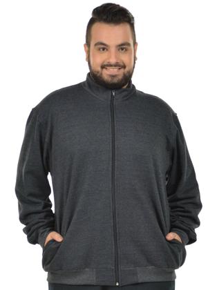 Imagem de Jaqueta moletom flanelado básica plus size masculina fenomenal