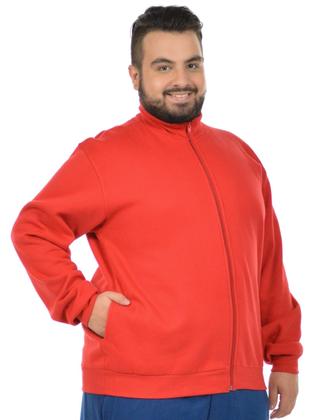 Imagem de Jaqueta moletom flanelado básica plus size masculina fenomenal