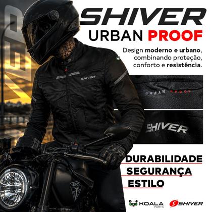 Imagem de Jaqueta Moto Motociclista Urban Proof Shiver Impermeável Masculina P ao 6G