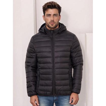 Imagem de Jaqueta Nylon impermeável Feminina Preta Casaco de Frio Puffer Bobojaco