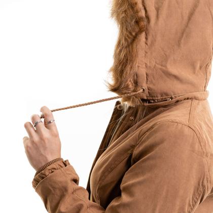 Imagem de Jaqueta Parka Feminina plusize Forrada Inverno severo