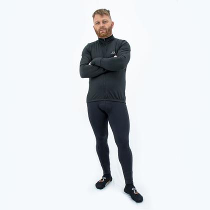Imagem de Jaqueta Peluciada de Ciclismo Masculina Márcio May Comfort Preta