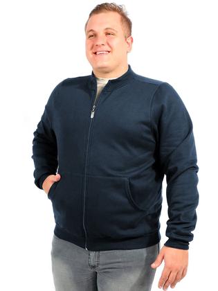 Imagem de Jaqueta Plus Size Masculina Anistia Moletom Felpado Liso