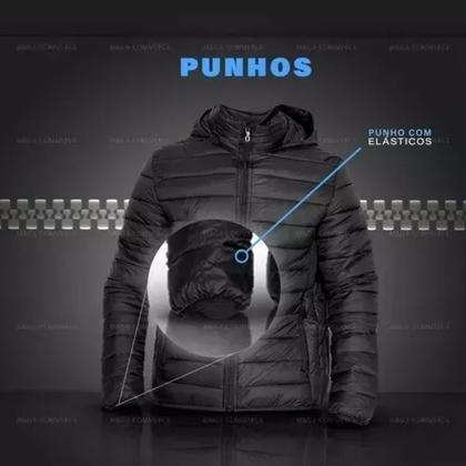 Imagem de Jaqueta Puffer Bobojaco Corta Vento Nylon Frio Inverno