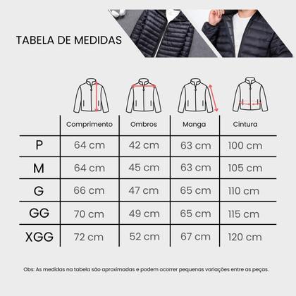 Imagem de Jaqueta Puffer Bobojaco Masculina Casaco Corta Vento Acolchoada Impermeável Bolsos Capuz Removível