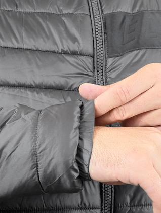Imagem de Jaqueta Puffer Ellus Masculina Nylon Bomber Gominhos Cinza
