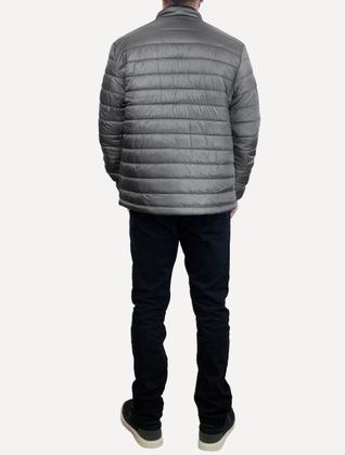 Imagem de Jaqueta Puffer Ellus Masculina Nylon Bomber Gominhos Cinza