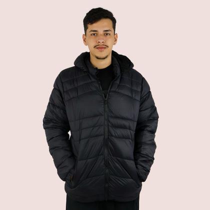 Imagem de Jaqueta Puffer Impermeável Masculina Com Capuz Removível