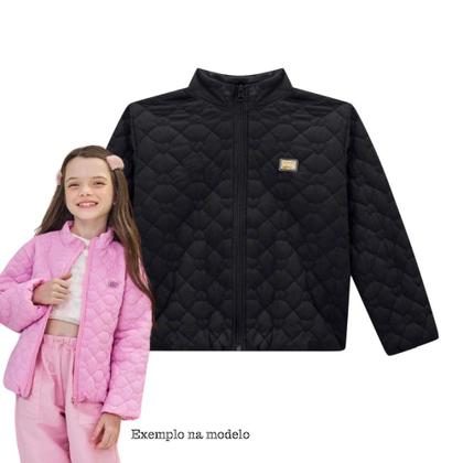 Imagem de Jaqueta Puffer Menina em Nylon Matelassê Coração - Kukiê