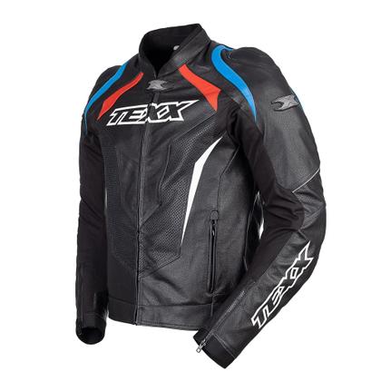 Imagem de Jaqueta Texx Sniper V3 Couro Lançamento Moto Motociclista -