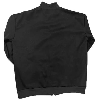 Jaqueta Vintage Y2K Estilo Jamaica Com Zíper Bordado Para