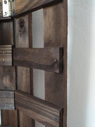 Imagem de Jardim vertical painel floreira parede suporte madeira plantas varias cores 60 x 74 cm