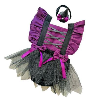 Imagem de Jardineira Infantil Bruxinha Smash The Cake Com Chapéuzinho 