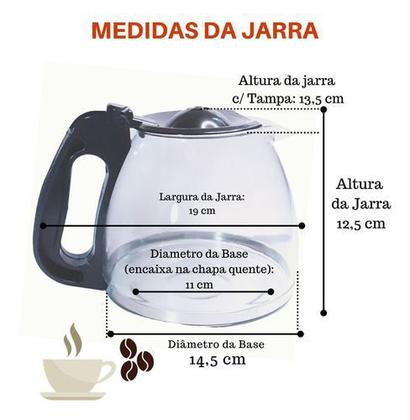 Jarra Cafeteira Arno Subito Preto Vidro Resistente - Mistral Imagem de Jarra Cafeteira Arno Subito Preto Vidro Resistente