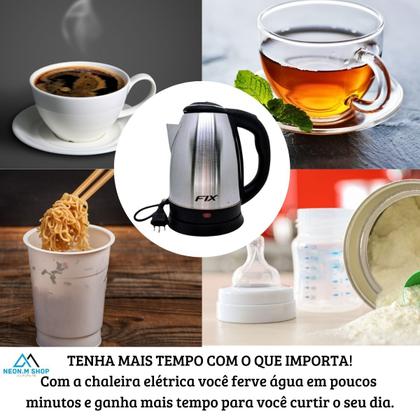 Imagem de Jarra Chaleira Elétrica 1,8L para Ferver Água Café Chá Chimarrão