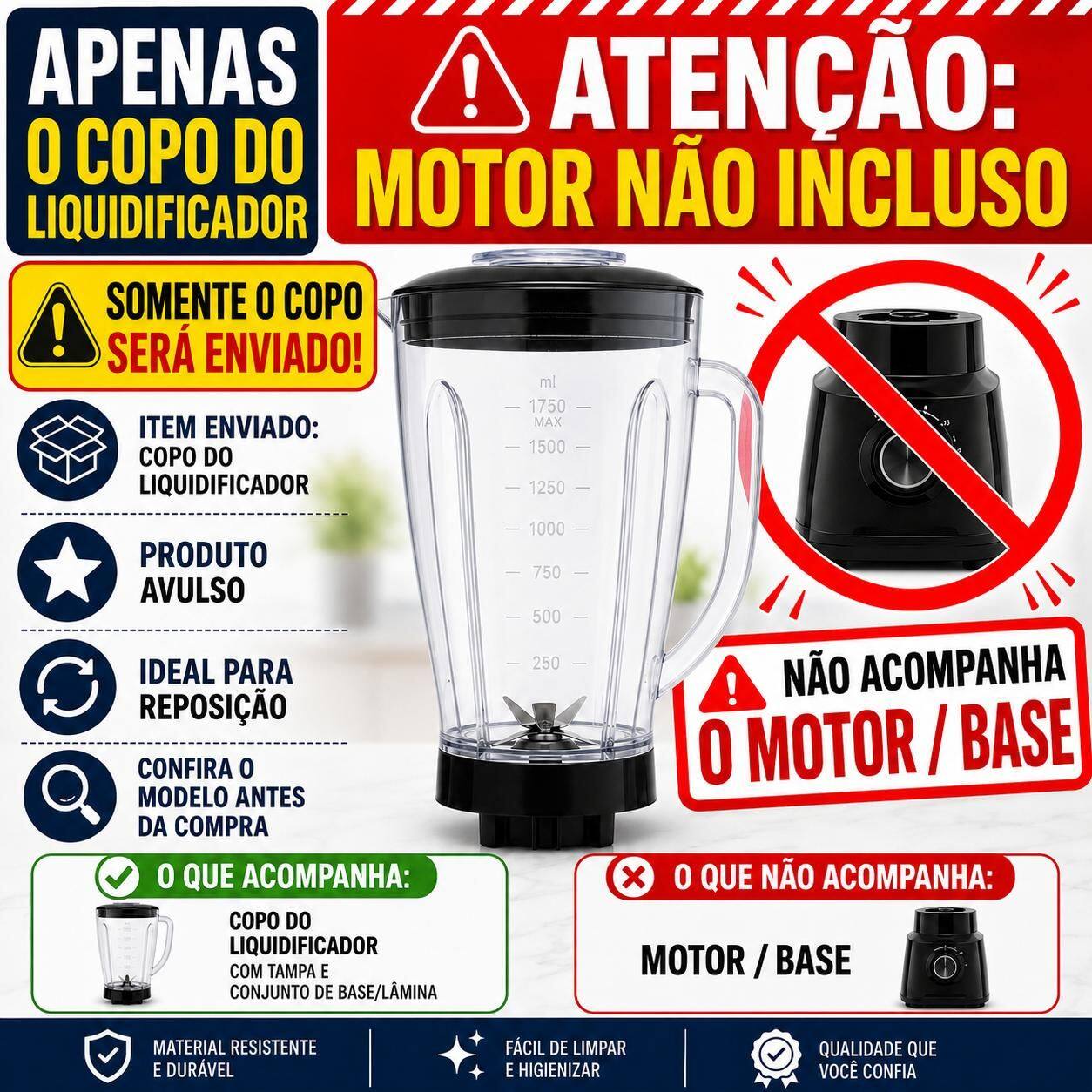 Imagem de Jarra Copo de Liquidificador Serve P/ ARNO Magiclean Performa