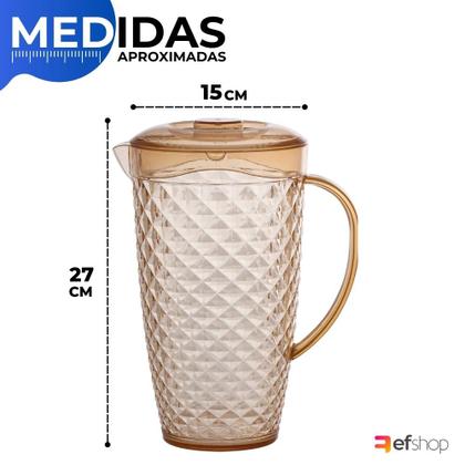 Imagem de Jarra De Acrílico Com Tampa Luxxor 3L Suco ou Água Paramount