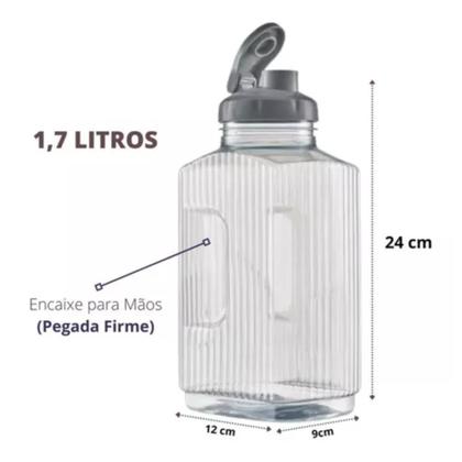 Imagem de Jarra De Água Plástico Bandeirante Com Tampa 1,7 Litros