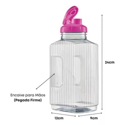 Imagem de Jarra De Água Plástico Bandeirante Com Tampa 1,7 Litros