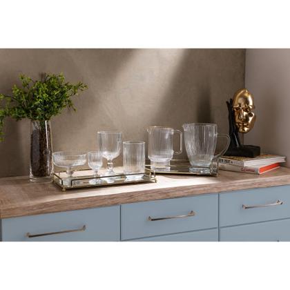 Imagem de Jarra de Cristal 900 ml com Fio de Ouro Lines Wolff