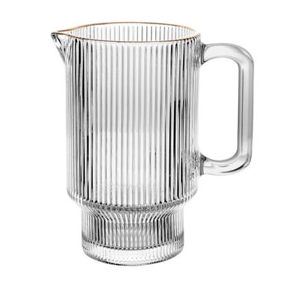 Imagem de Jarra de Cristal 900 ml com Fio de Ouro Lines Wolff