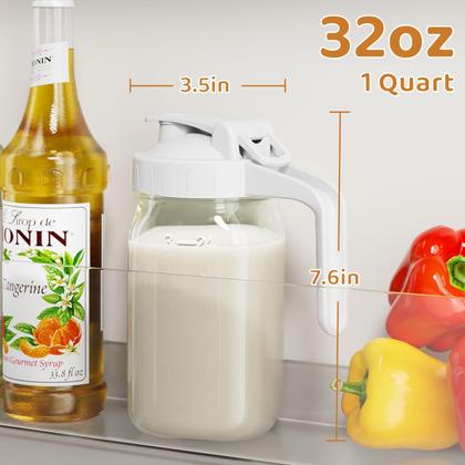 Imagem de Jarra de leite materno OneDream Mason Jar 950mL com tampa e bico