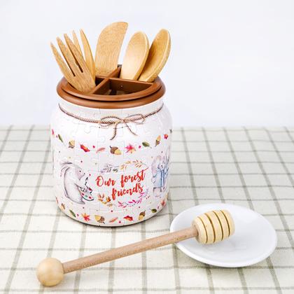 Imagem de Jarra de quebra-cabeça 3D Pintoo Rabbit and Squirrel 96 peças para adultos