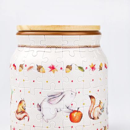 Imagem de Jarra de quebra-cabeça 3D Pintoo Rabbit and Squirrel 96 peças para adultos
