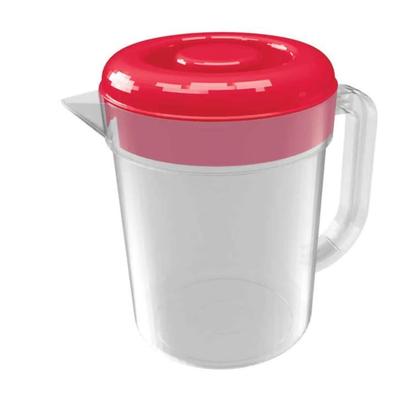 Imagem de Jarra De Suco Com Tampa 2 Litros Plástico Incolor BPA Cozinh