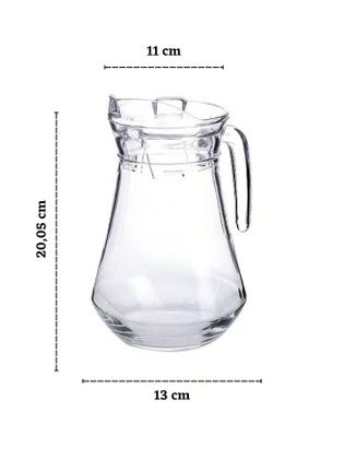 Imagem de Jarra de Vidro Com Tampa 1600ML Alça Para Agua Sucos Drinks Bares Restaurantes Cozinha Almoço