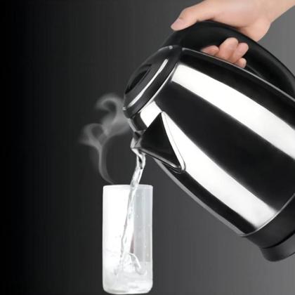 Imagem de Jarra Elétrica Bule Chaleira Inox Esquenta Cafe 1,8 Portátil