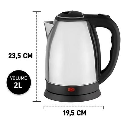 Imagem de Jarra Elétrica Inox 2L 110v - Ferve Muito Rápido