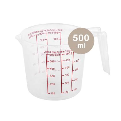 Imagem de Jarra medidora plastico 500ml receitas líquidos c/ alça
