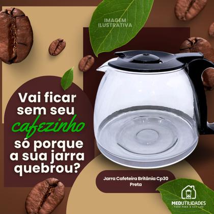 Imagem de Jarra Para Cafeteira Britânia Cp30 Inox Vidro Reforçado