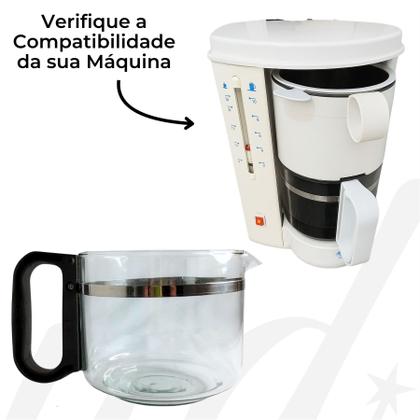 Jarra para cafeteira elétrica walita 18 cf / britania 28 cf - Dasshaus Acessórios Café Imagem de Jarra para cafeteira elétrica walita 18 cf / britania 28 cf