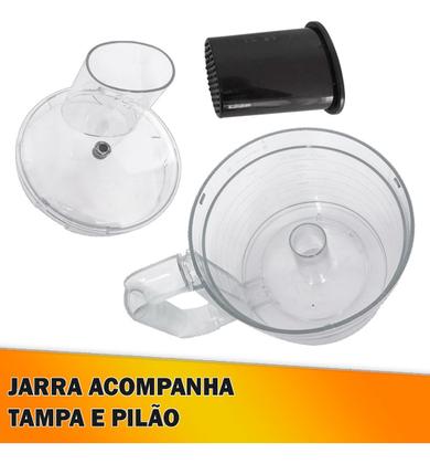 Imagem de Jarra para Multiprocessador Compatível Philips Walita Power Chop Preto RI7630 RI7631 RI7632 RI7636