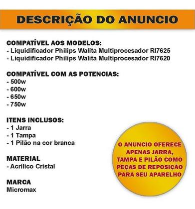 Imagem de Jarra para Multiprocessador Compatível Philips Walita Ri7620 Ri7625 Branco