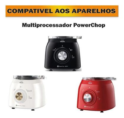 Jarra para Multiprocessador Compatível Walita Power Chop 600/750w Ri7630 - Micromax Imagem de Jarra para Multiprocessador Compatível Walita Power Chop 600/750w Ri7630