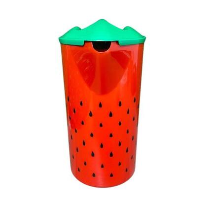 Imagem de Jarra Para Suco Melancia Vermelha Sementes Com Tampa 2L C230